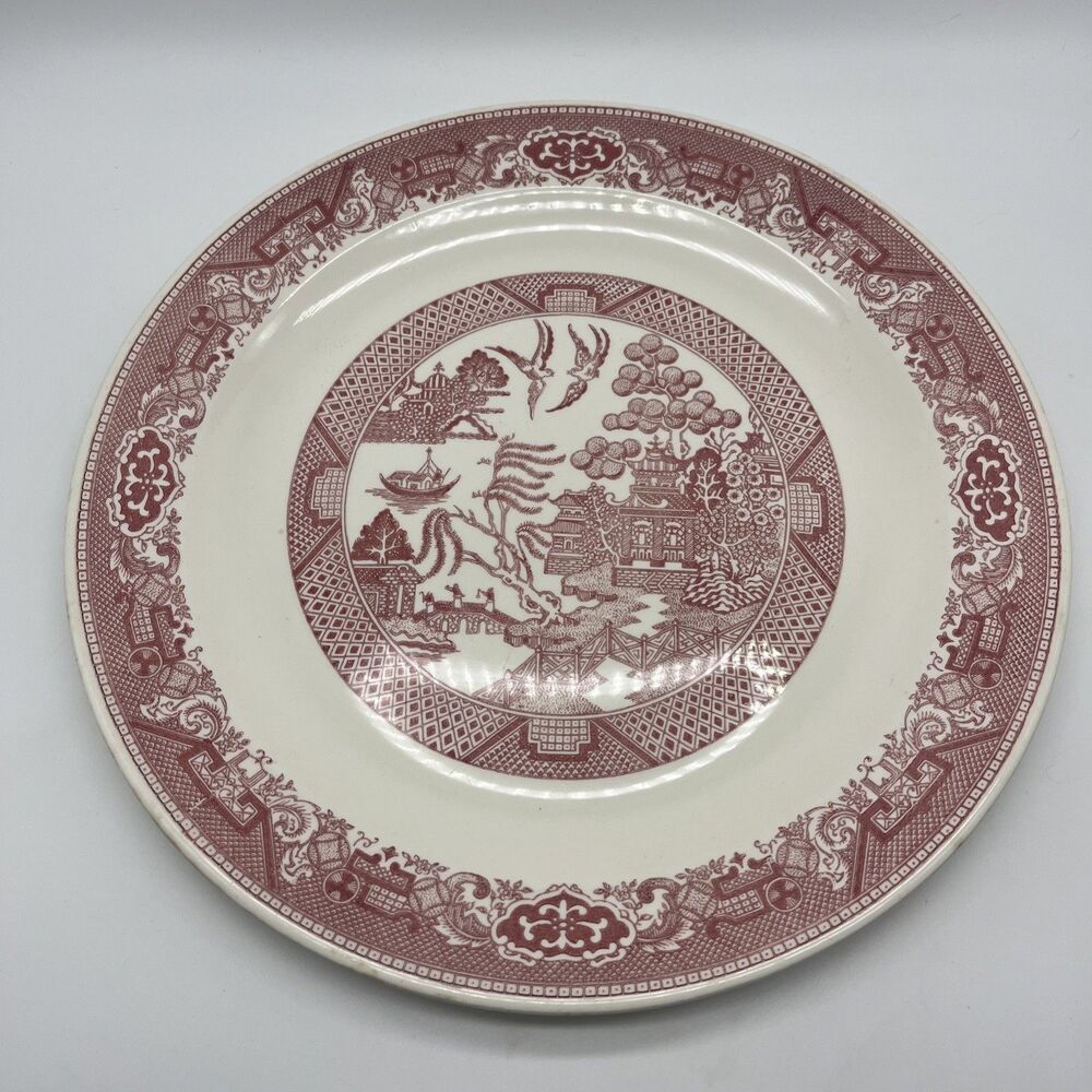 Vintage Royal China Red Willow Ware 12 inch Plate